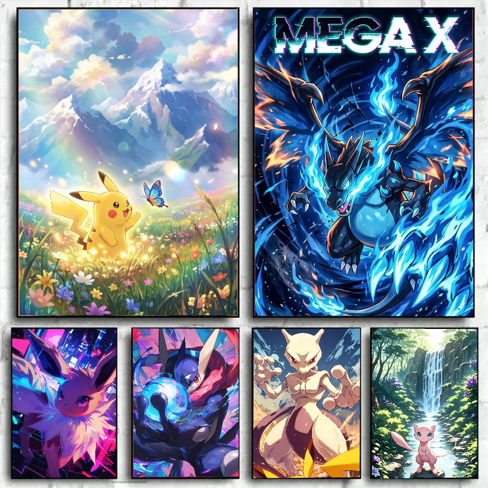 Resin Art Anime - Plakat anime Pokemon Eevee HD, diamentowy