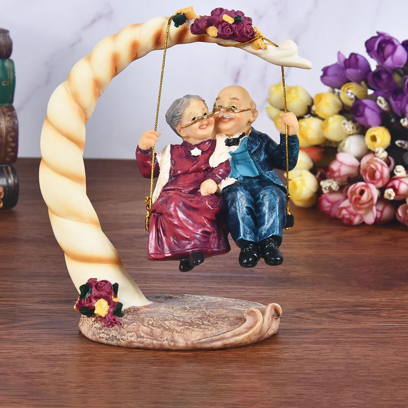 Resin Art Gift For Wedding - Chińskie figurki z żywicy przedstawiające starą