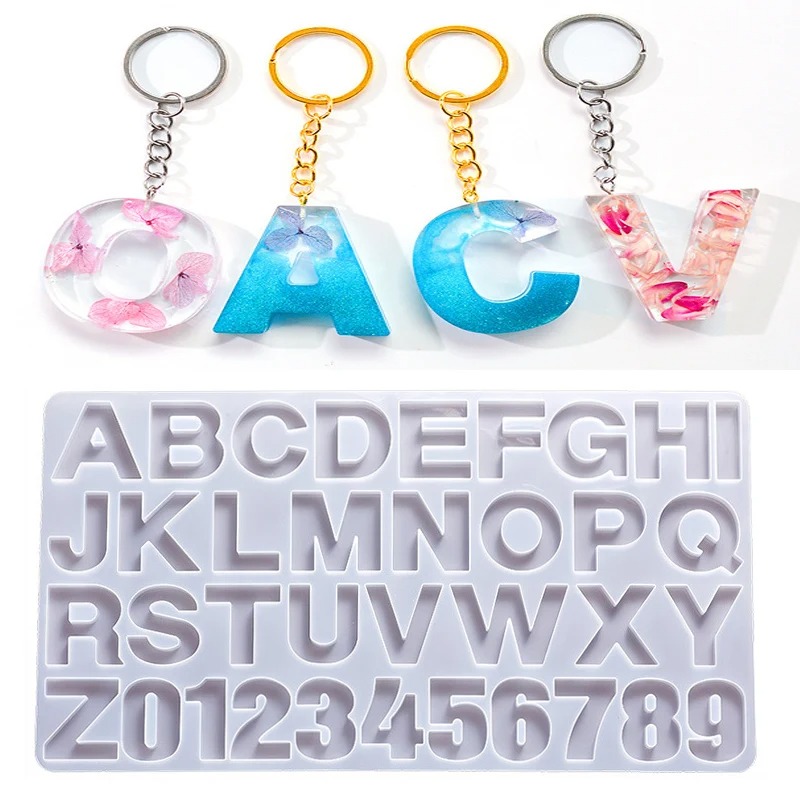Resin Art Letters - Forma Silikonowa do Żywicy Epoksydowej Alfabet