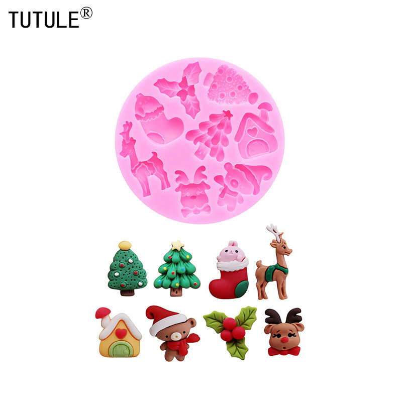 Resin Art Kit With Molds - Forma silikonowa z motywem świątecznym, choinka,