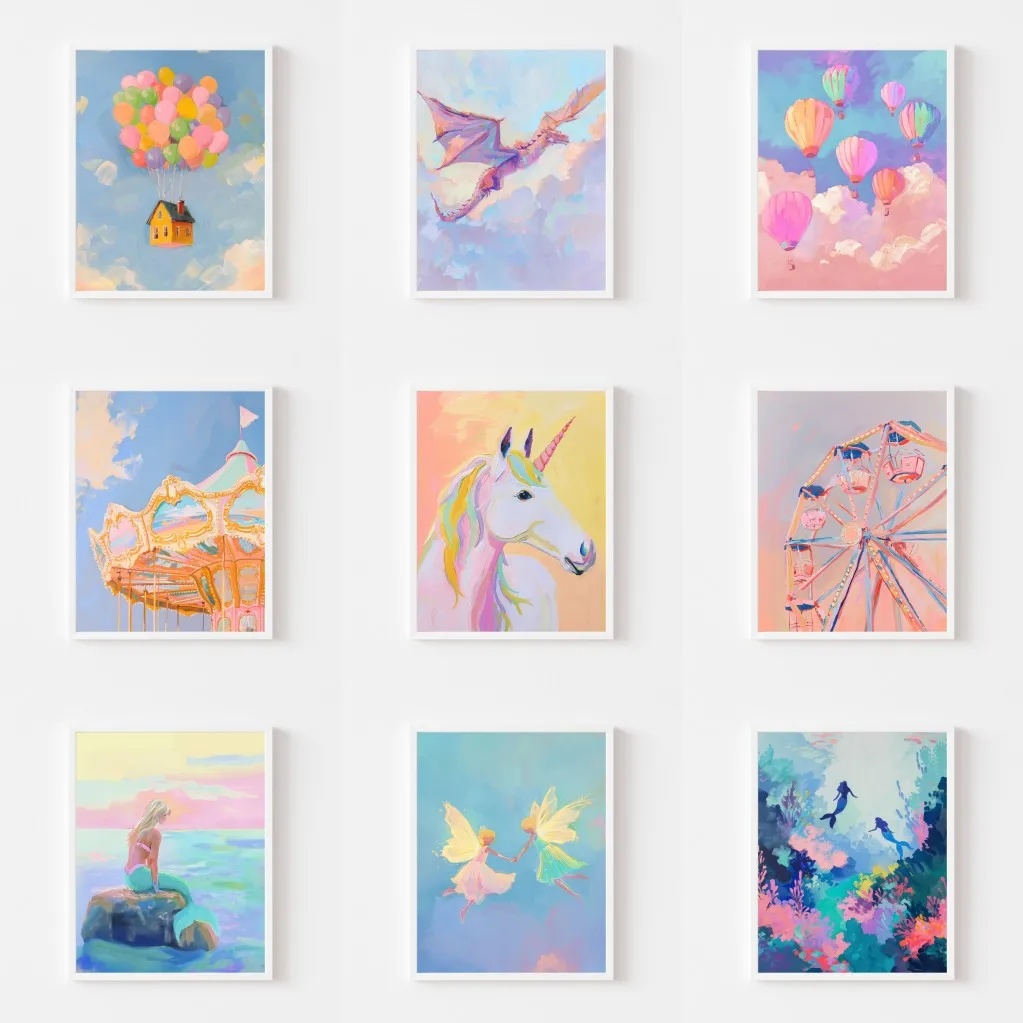 Resin Art World - Diamentowe Malowanie Magiczne Pastelowe Plakaty na