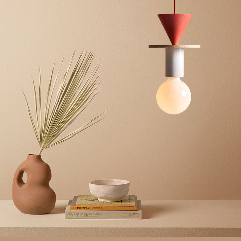 Resin Art And Wood - Lampa wisząca JUNIT Dia, nowoczesna drewniana