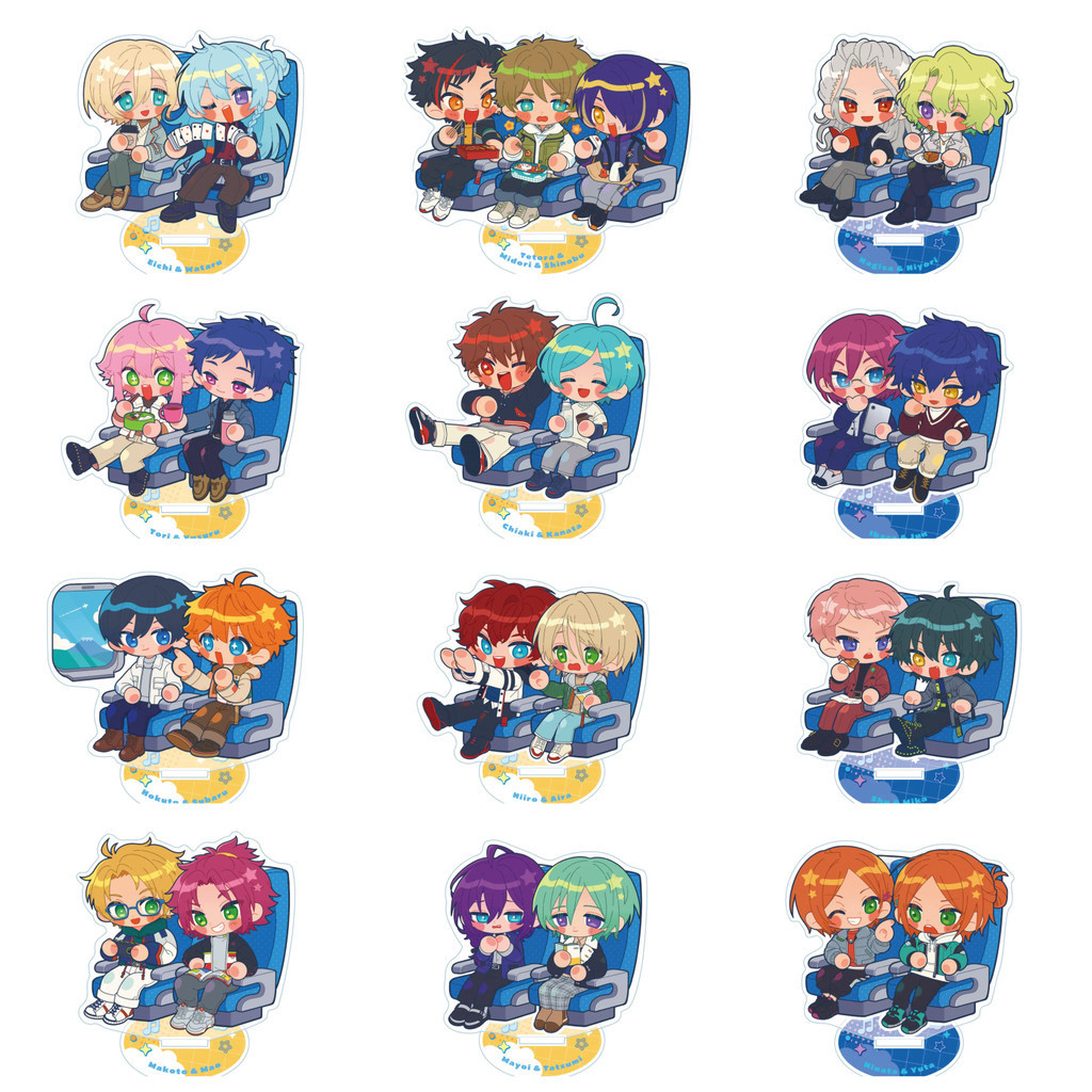 Resin Art Anime - Figurki Ensemble Stars, akrylowe stojaki na