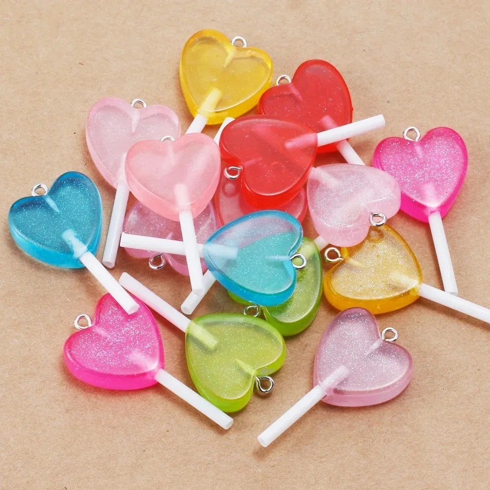 Resin Art Materials - 10 szt. uroczych błyszczących zawieszek w