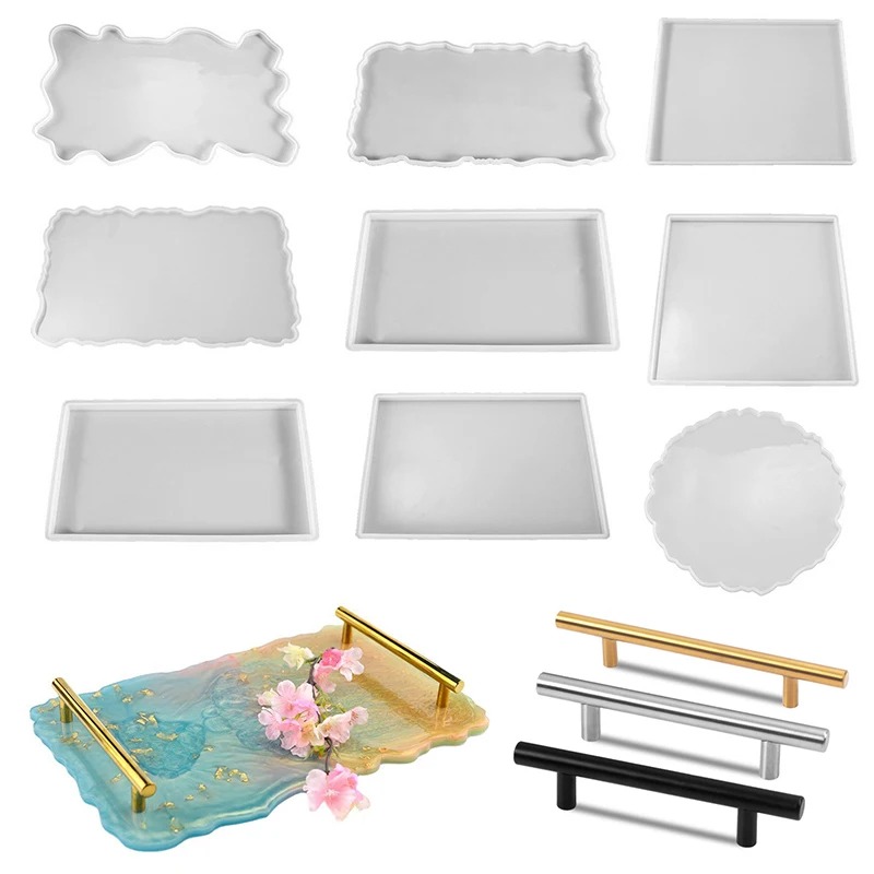 Resin Art Kit With Molds - Forma Silikonowa do Żywicy Epoksydowej Taca