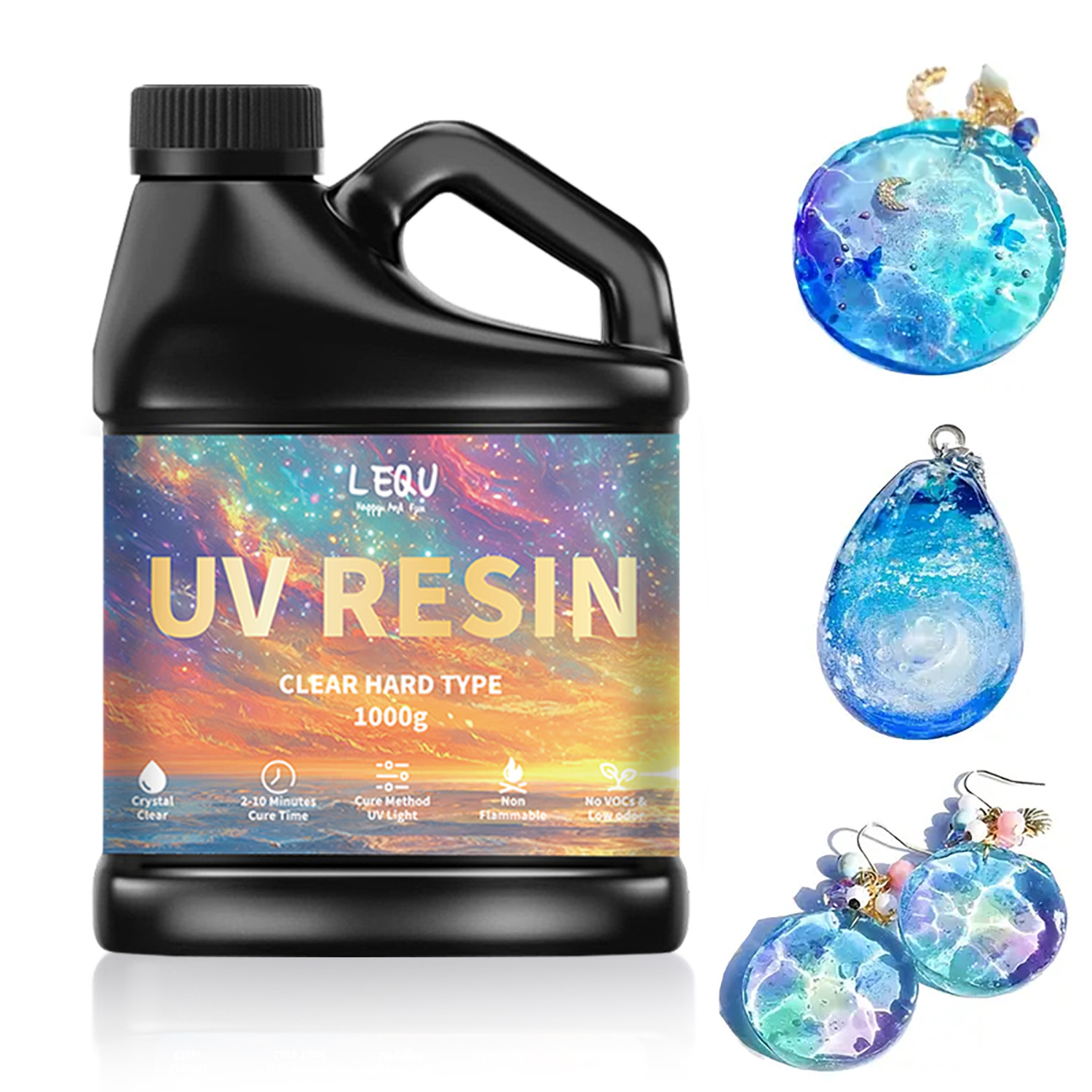 Resin Art Letters - Żywica epoksydowa UV 100/200/500/1000g, klej o