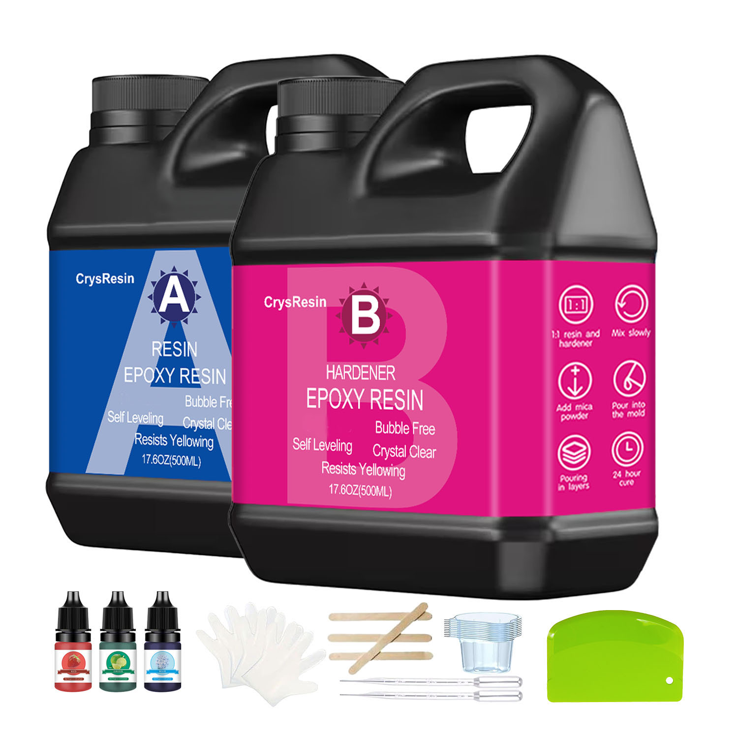Kryształowo Przejrzysta Żywica – Resin Art Kit With Molds recenzja i cena