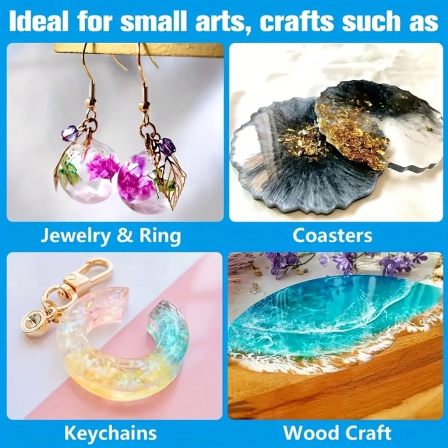 Kryształowo Przejrzysta Żywica – Resin Art Kit With Molds recenzja i cena