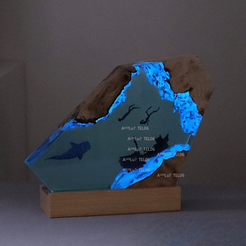 Drewniana lampka nocna z żywic – Resin Art And Wood recenzja i cena