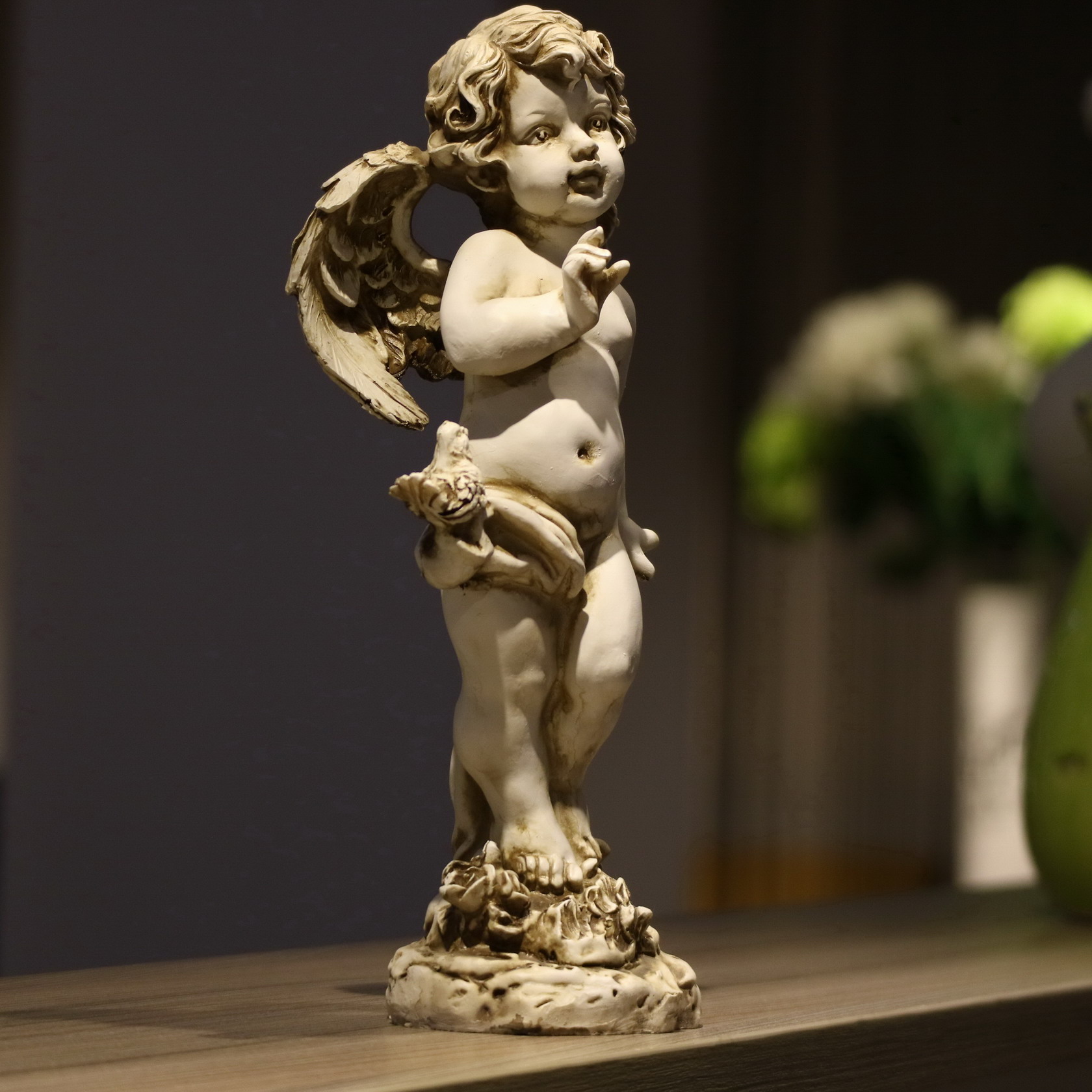 Retro Figurka Anioła z Żywicy  – Resin Art Gift For Wedding recenzja i cena