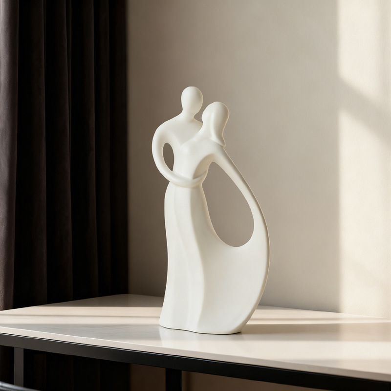 Nordycka ceramiczna rzeźba par – Resin Art Gift For Wedding recenzja i cena