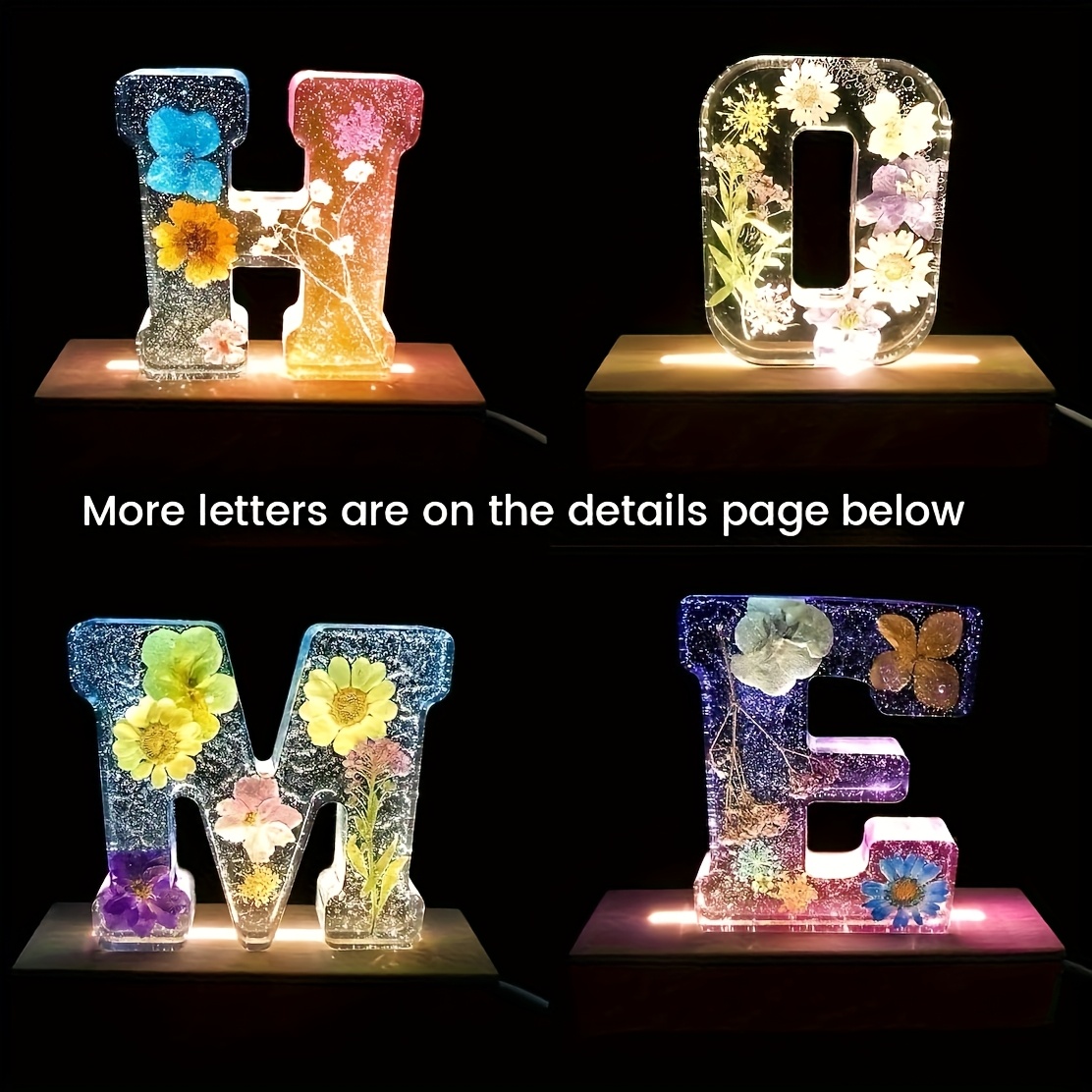 7-calowa forma z żywicy na duż – Resin Art Letters recenzja i cena