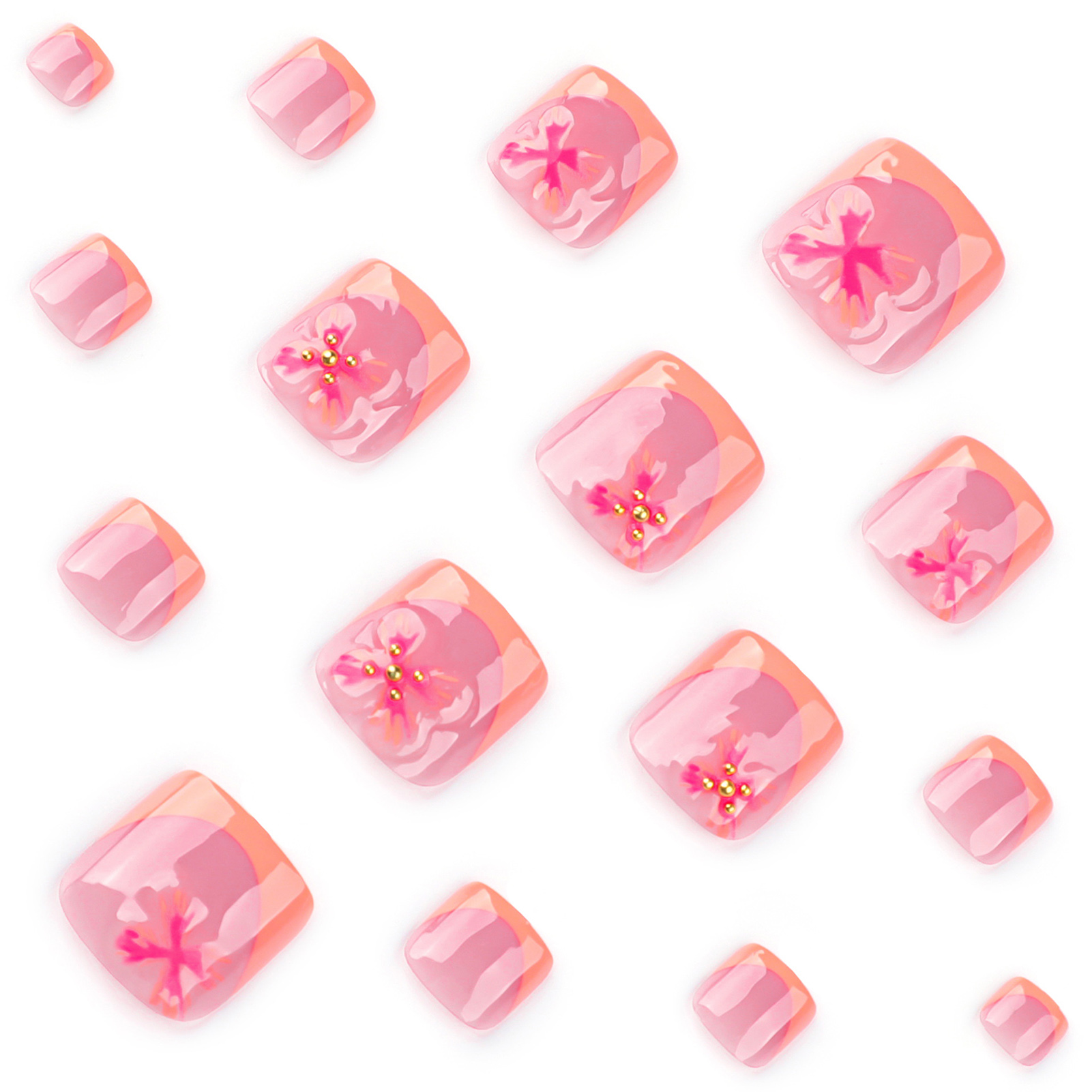 24 szt. Urocze Paznokcie na St – Resin Art Flower recenzja i cena